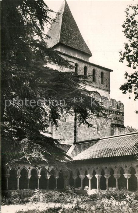 Moissac Abbaye Cloître Clocher fortifié XIIe siècle