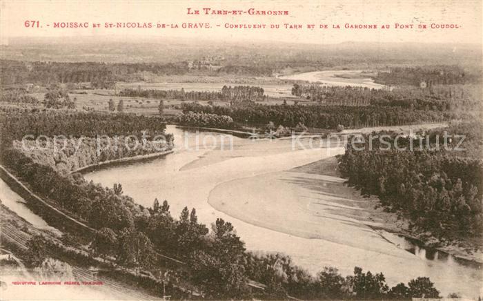 Moissac et Saint Nicolas de la Grave Confluent du Tarn et de la Garonne