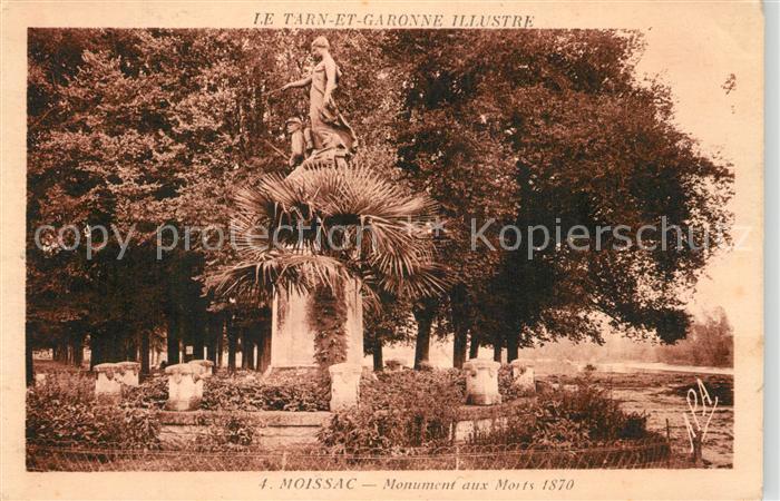Moissac Monument aux Morts 1870 Kriegerdenkmal