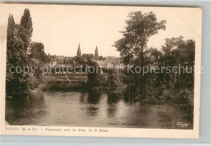 Poissy Panorama pris du Pont de la Seine