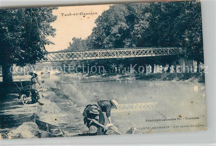 Castelsarrasin Les Bords du Canal Pont