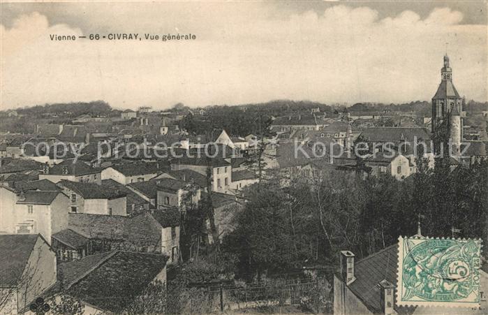 Civray Vienne Vue generale