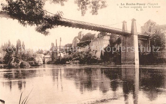 La Roche-Posay Le Pont suspendu sur la Creuse