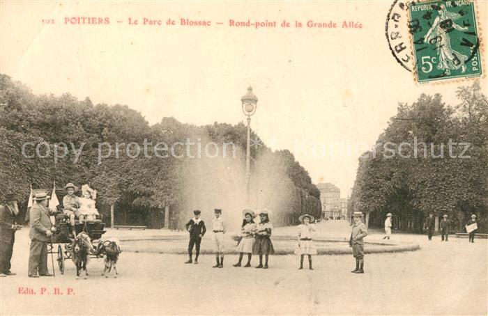 Poitiers 86 Le Parc de Blossac Rond point de la Gra