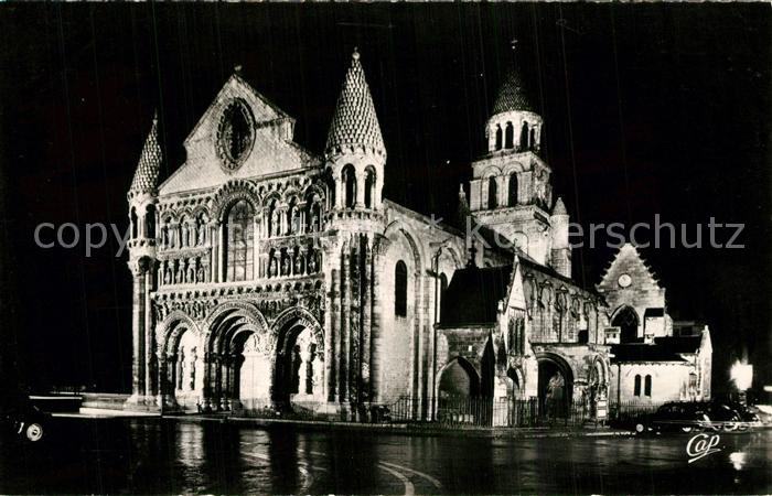 Poitiers 86 Eglise Notre Dame la Grande illuminee