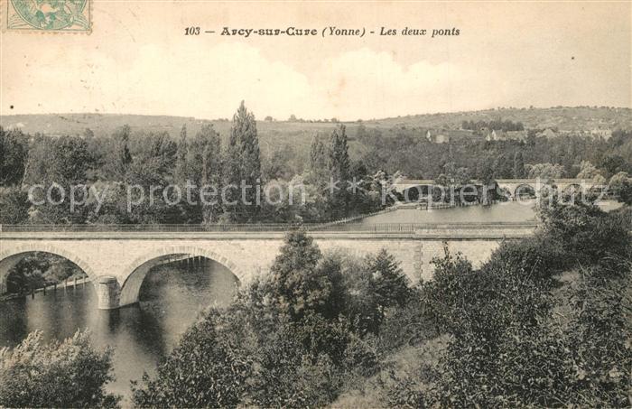 Arcy-sur-Cure Yonne Les deux ponts