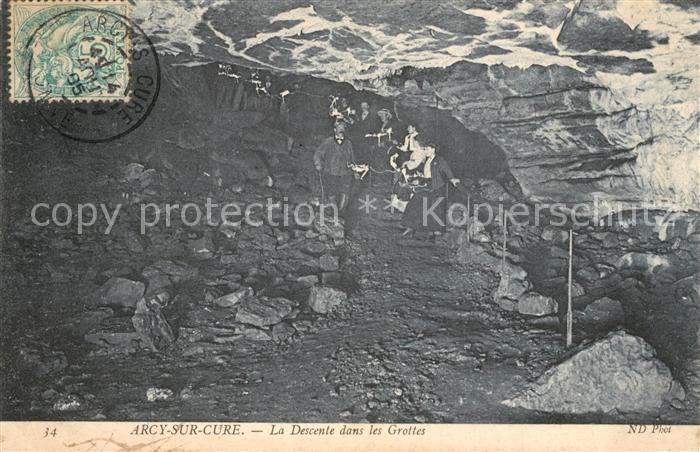 Arcy-sur-Cure Yonne La Descente dans les Grottes
