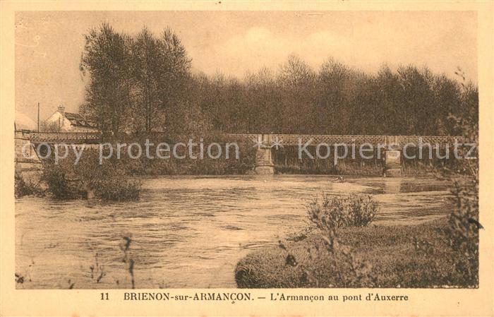 Brienon-sur-Armancon Bourgogne Armanconau pont d_Auxerre