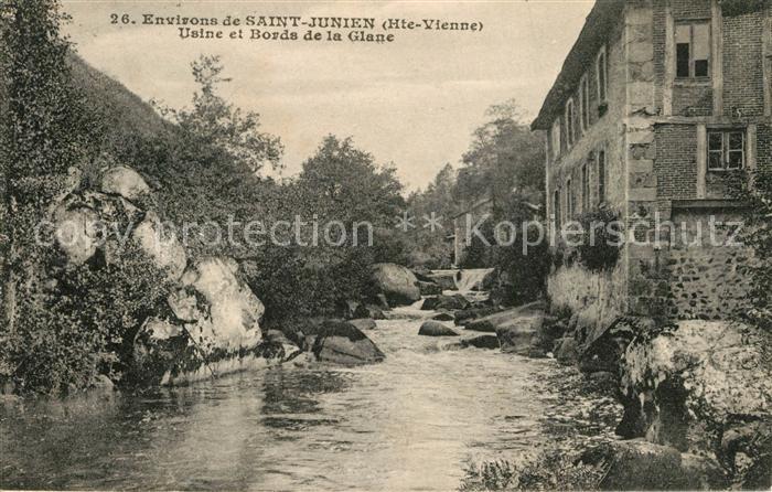 Saint-Junien Usine et Bords de la Glane
