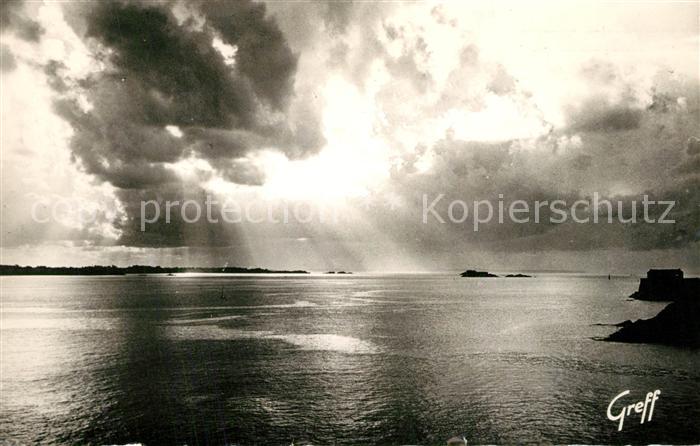 Bretagne Region Soleil Couchant sur la Cote