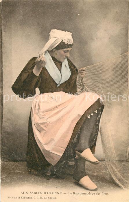 Les Sables-d Olonne Le Raccomodage des filets
