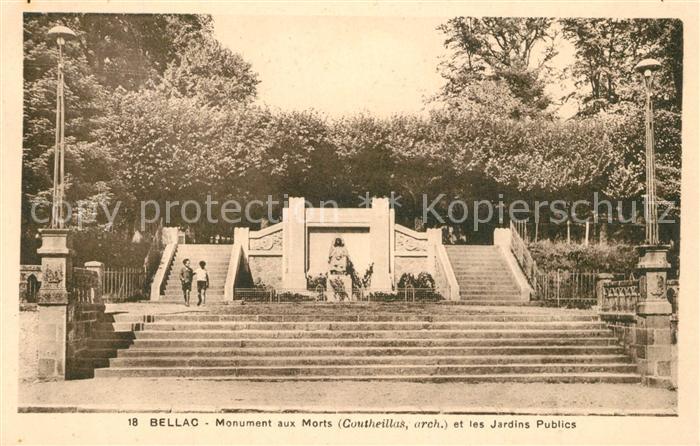 Bellac Monument aux Morts et les Jardins Publi