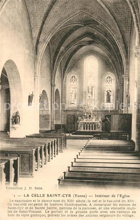 La Celle-Saint-Cyr Interieur de l'Eglise
