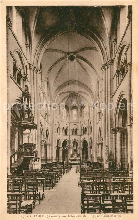 Chablis Interieur de l’Eglise Saint Martin