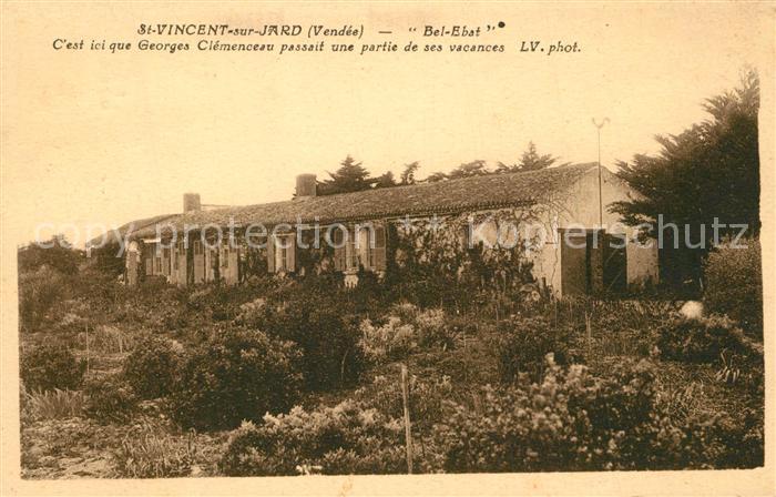 Saint-Vincent-sur-Jard Bel Ebat Cest ici que Georges Clemencea