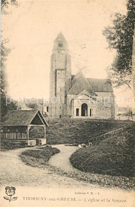 Thorigny-sur-Oreuse Eglise et la Source