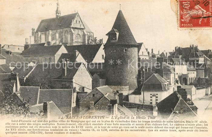 Saint-Florentin 89 Eglise et la Vieille Tour