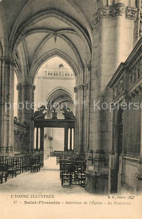 Saint-Florentin 89 Interieur de l’Eglise Le Pourtour