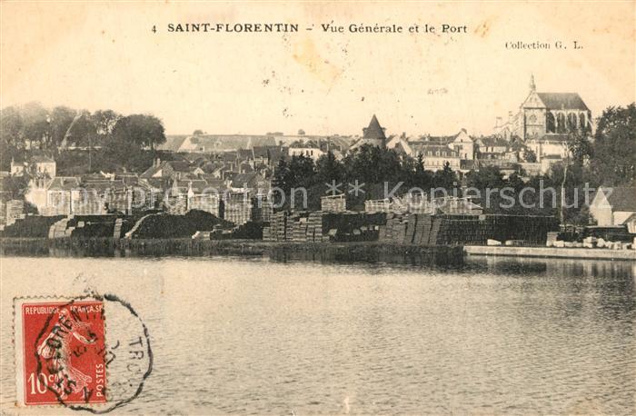 Saint-Florentin 89 Vue generale et le Port