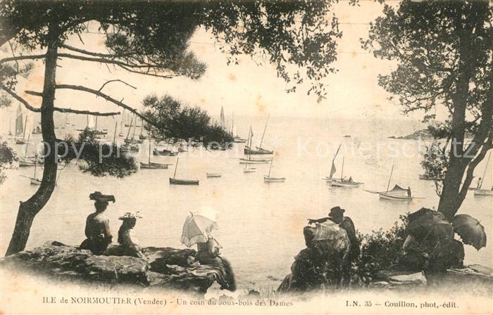 Ile de Noirmoutier Un coin du sous bois des Dames