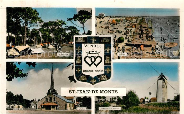 Saint Jean de Monts Le Camping La Plage Eglise Le Moulin de