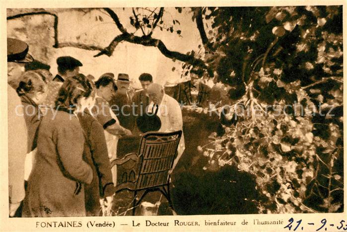 Fontaines Vendee Le Docteur Rouger bienfaiteur de l_Huma