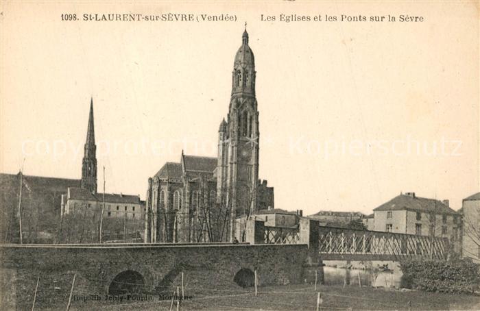 Saint-Laurent-sur-Sevre Les Eglises et les Ponts sur la Sevre