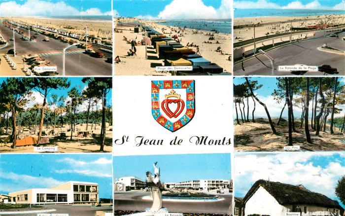 Saint Jean de Monts Vue generale Plage La Rotonde de la Plage Le Camping Les Pin