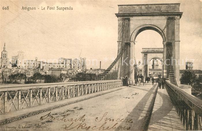 Avignon Vaucluse Le Pont Suspendu