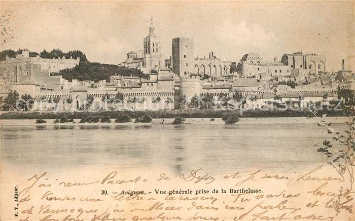 Avignon Vaucluse Vue generale prise de la Barthelasse
