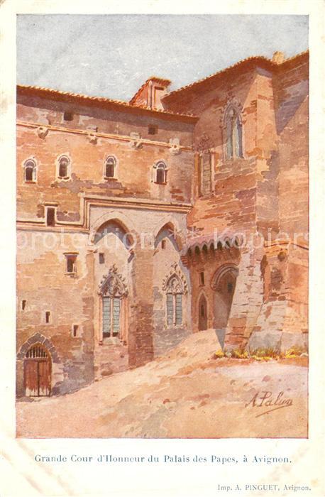 Avignon Vaucluse Grande Cour d’Honneur du Palais des Papes