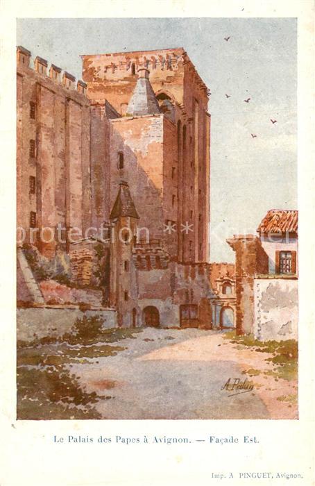 Avignon Vaucluse Le Palais des Papes Facade Est