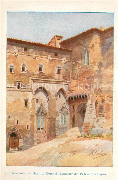 Avignon Vaucluse Grande Cour d’Honneur du Palais des Pap