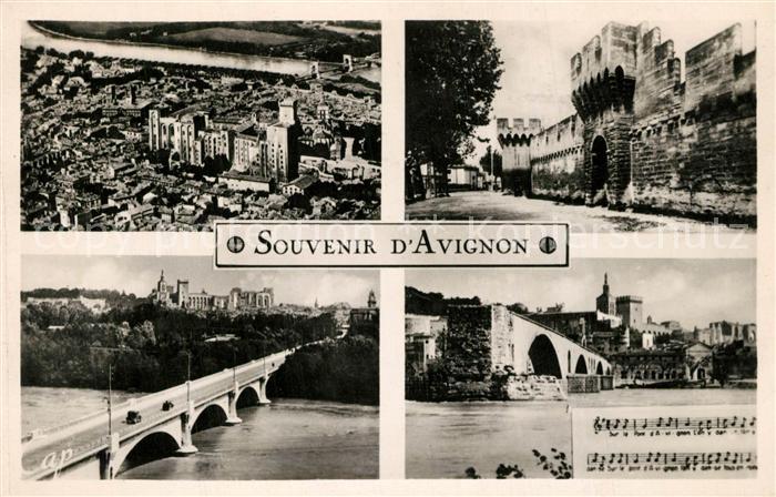 Avignon Vaucluse Panorama Brücke Palais des Papes