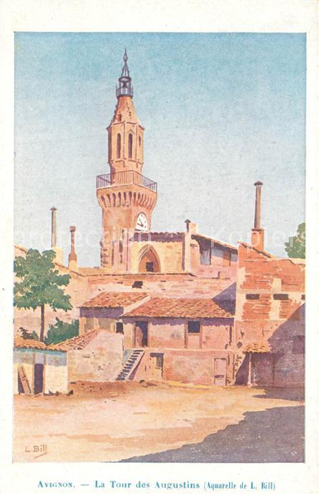 Avignon Vaucluse La Tour des Augustins Aquarell