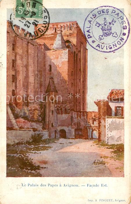 Avignon Vaucluse Le Palais des Papes Facade Est