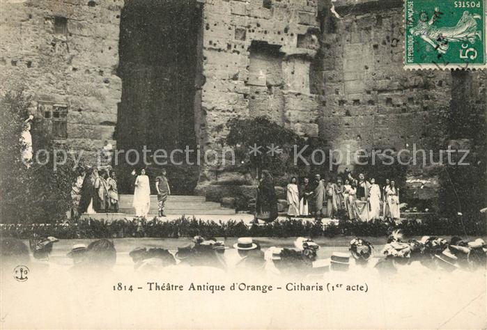 Orange Vaucluse Theatre Antique d’Orange Citharis 1er acte
