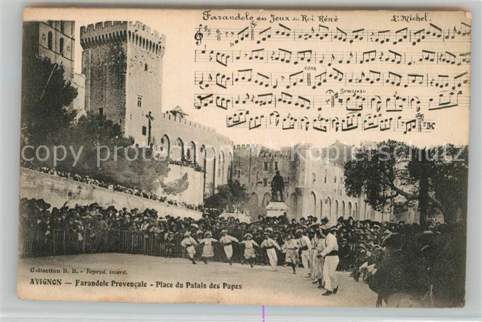 Avignon Vaucluse Farandole Provencale Place du Palais de