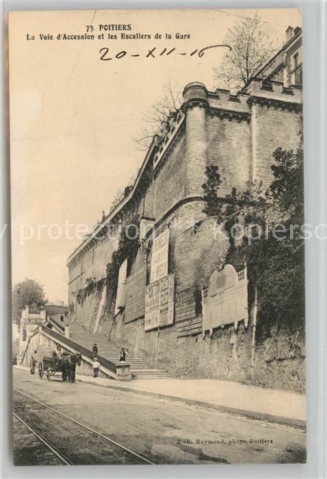 Poitiers 86 La Voie d’Accession et les Escaliers de la Gare