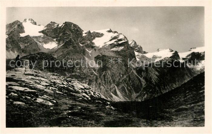 Col de l Iseran La Table d Orientation et la Tsanteleina Gebirgspanorama Alpen
