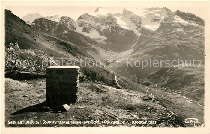 Col de l Iseran Route de l Iseran Table d Orientation Gebirgspanorama Alpen