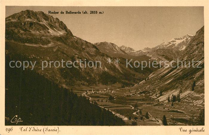 Val d Isere Panorama Rocher de Bellevarde Alpes