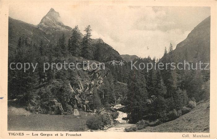Tignes Les Gorges et le Frauchet Landschaftspanorama Alpen