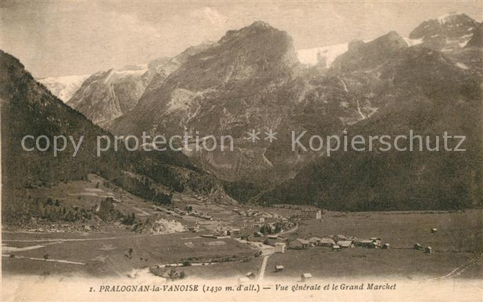 Pralognan-la-Vanoise Vue Generale et le Grand Marchet Alpes Francaises