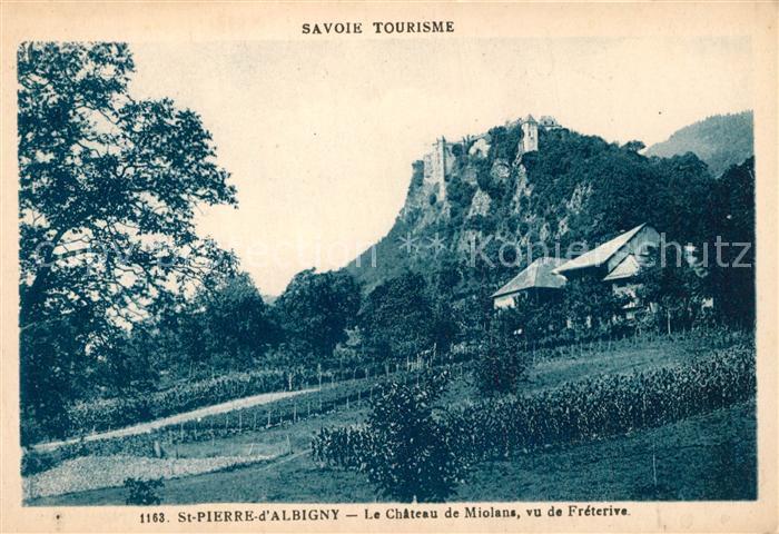 Saint-Pierre-d Albigny Chateau de Miolans vu de Fréterive