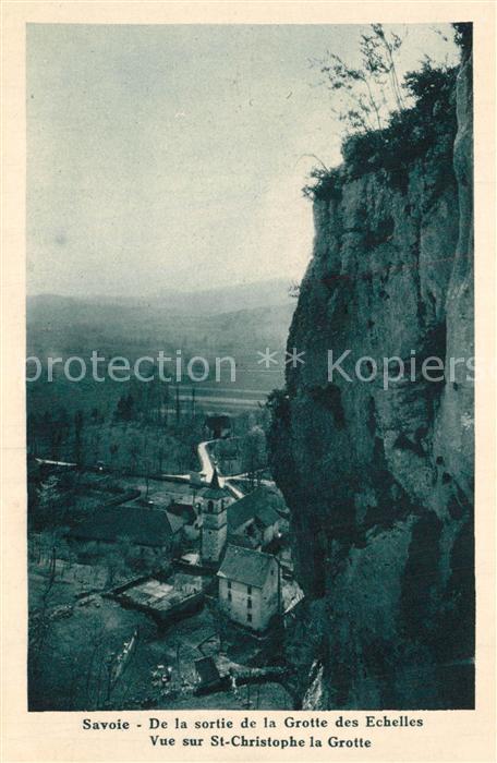 Saint Christophe la Grotte Panorama vue de la sortie de la Grotte des Echelles