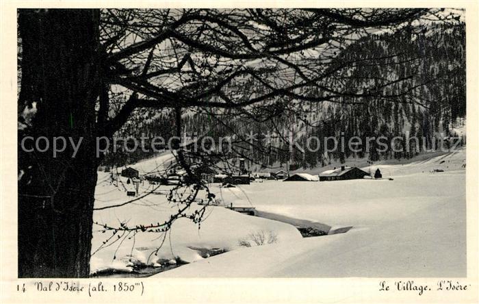 Val d Isere Panorama le village et l'Isere en hiver Alpes Francaises