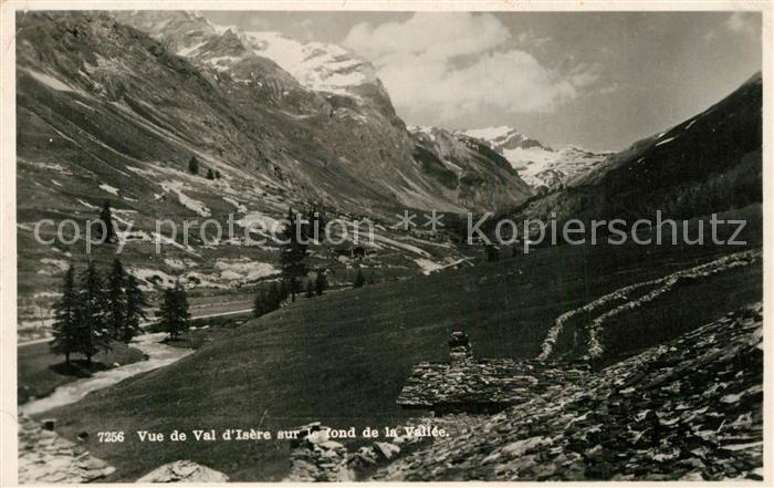 Val d Isere Vue panoramique de la Vallee Alpes Fran
