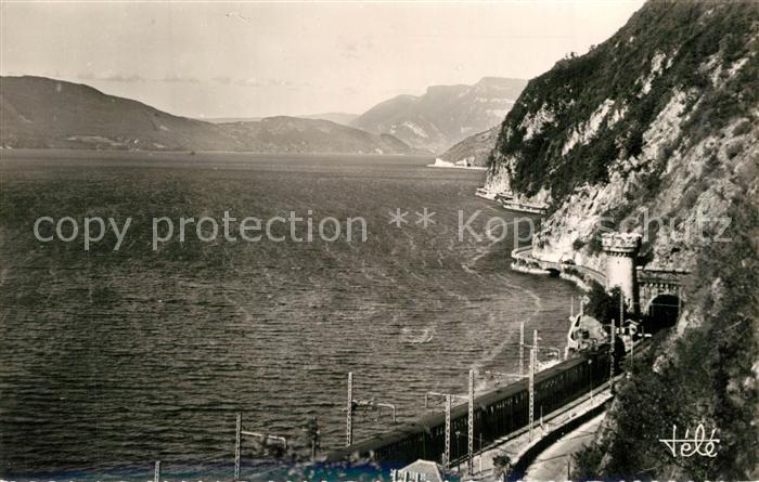 Le Bourget-du-Lac Savoie Panorama Lac du Bourget Route de la Corniche et les Tun