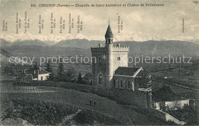 Chignin Chapelle de Saint Anthelme et Chaine de
